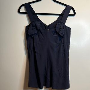 PRADA NAVY SILK CAMISOLE/TOP size 38